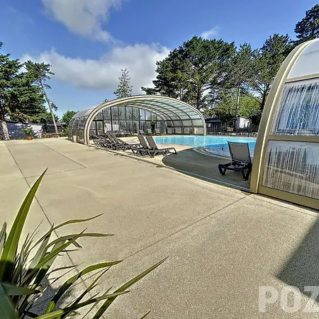 Chalet 4 Pers Avec Piscine Chauffee, Terrasse Privative, A 2 Pas De La Et Commerces - Fr-1-361-467 Jullouville